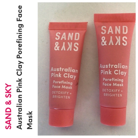 SAND & SKY AUSTRALIAN PINK CLAY FACE MASK SET OF TWO TUBES NWT - Picture 2 of 7